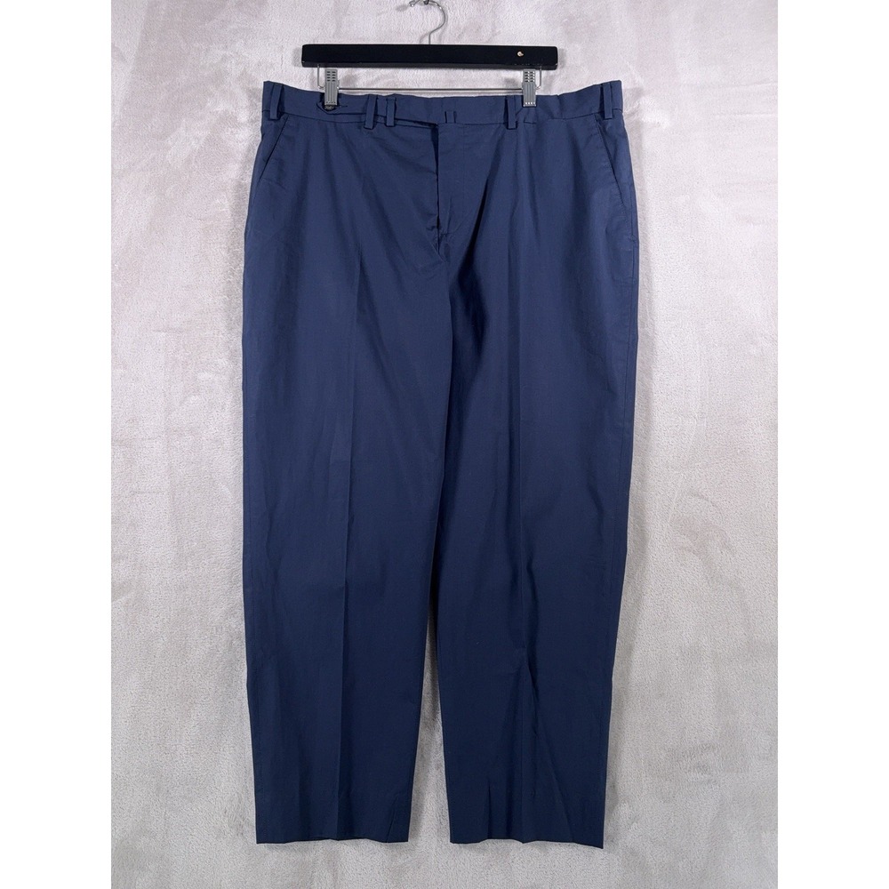 SuitSupply Blake Dress Pants‎ Mens Size 54 Blue Slim Tapered Cotton Italy